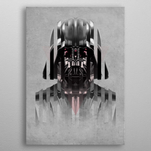 Darth Vader Abstract Print On Metal - Nice & Cool