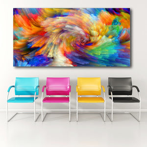 Splashed Rainbow Wall Art Canvas - Nice & Cool