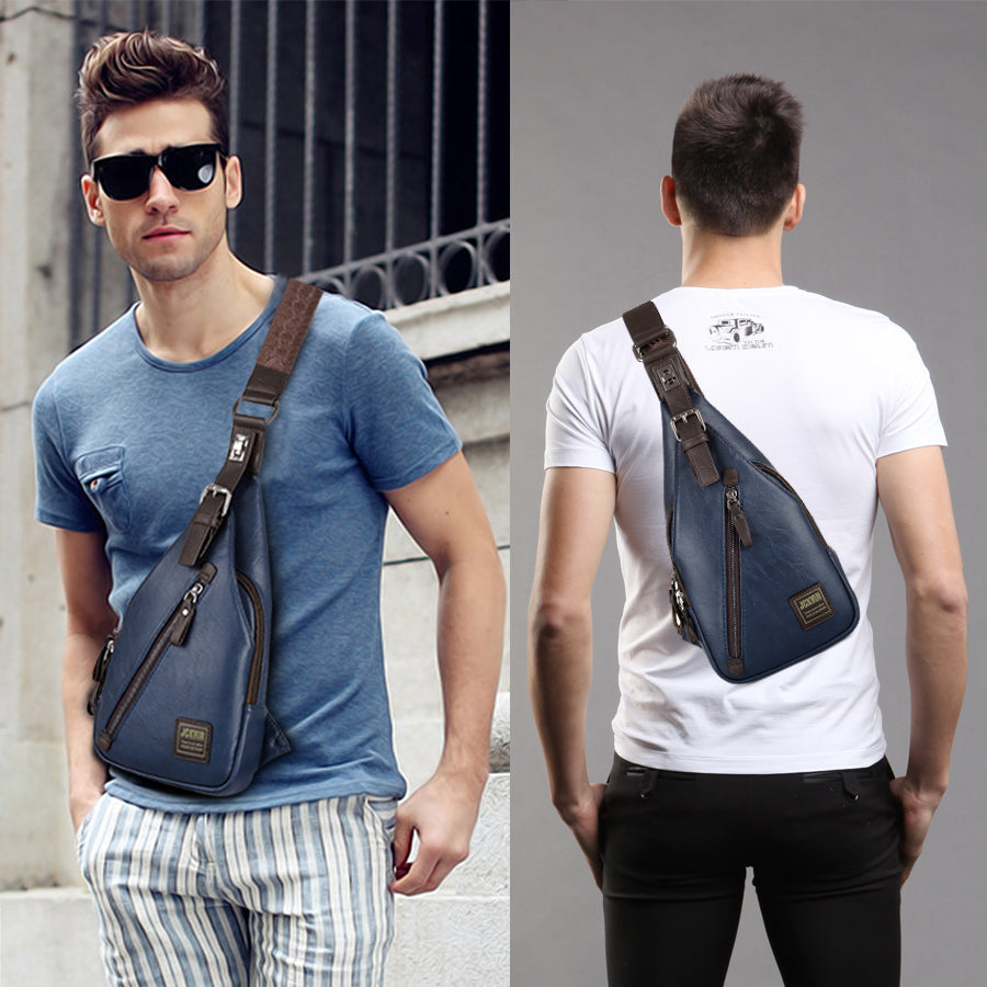 Casual Elegant Eco Leather Men's Crossbody Bag - Nice & Cool